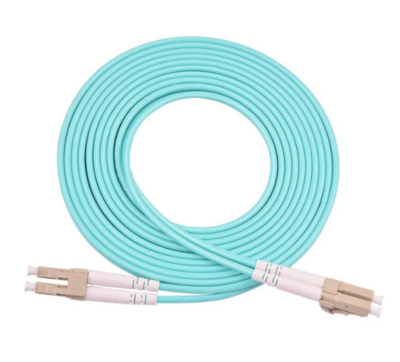 lc lcのパッチ・コードOM3/OM4 3Meter 10ギガビットの多重モードの二重ポリ塩化ビニールLSZH