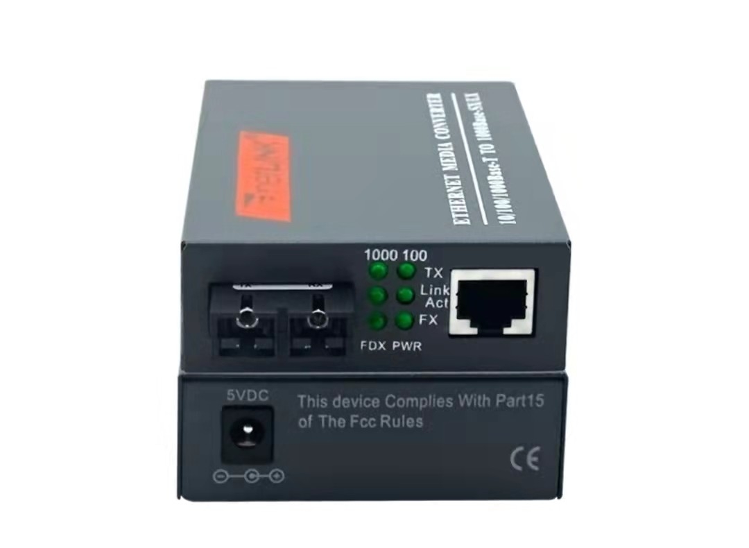 HTB-GS-03光ファイバーのトランシーバー10/100/1000M 20KMの1310nm単一モード二重繊維