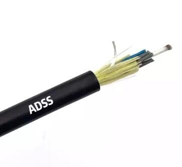 防水光ファイバー ケーブル Adss 48 96 コア空中シングル モード 100/200/300m スパン