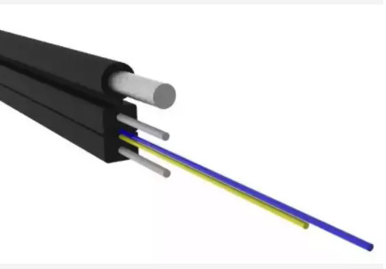 屋外の光ファイバ ケーブル 1/2/4 中心 G657A 2km マルチモード FTTH ドロップ ケーブル GJYXCH