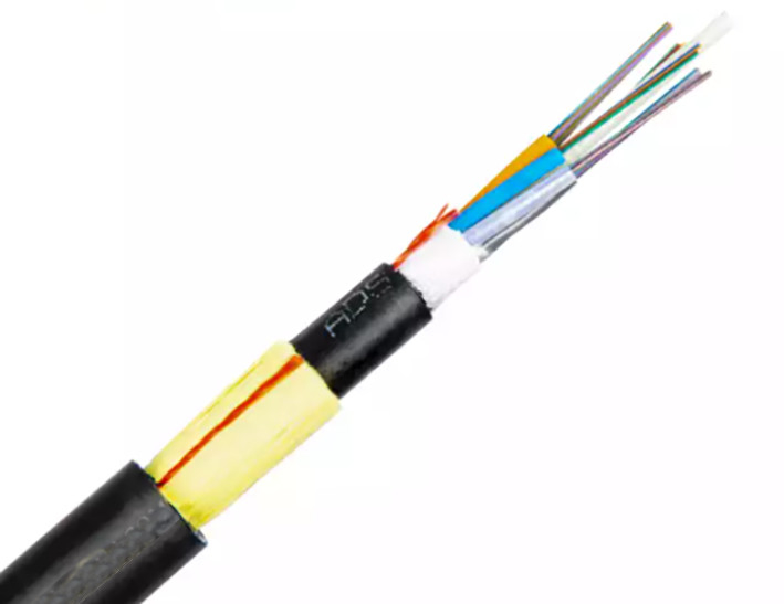 Adss 屋外の単一モードの光ファイバ ケーブル G652D /G657A1/G657A2 ポリ塩化ビニール LSZH LSOH PE HDPE