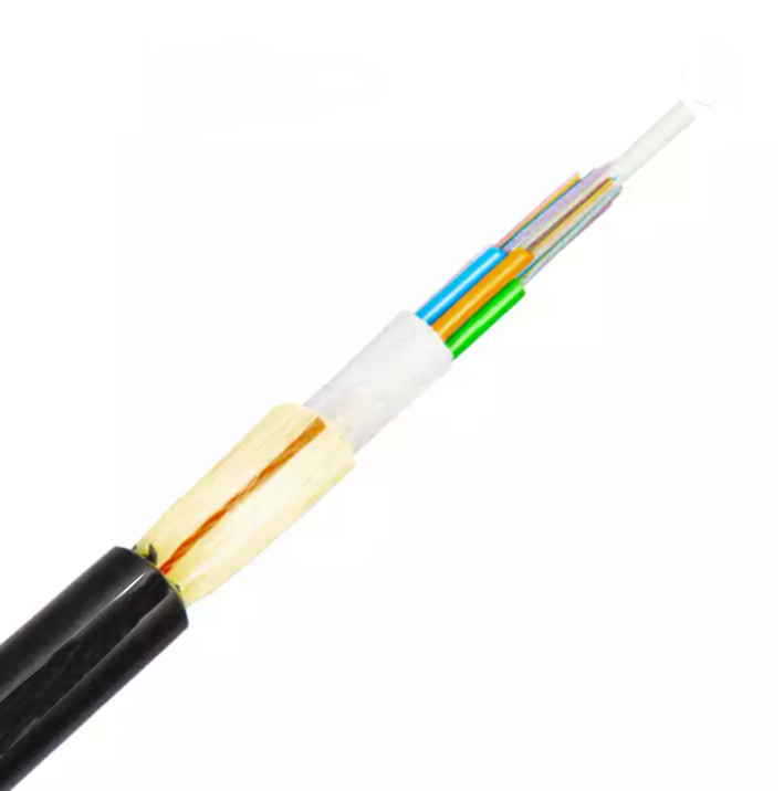 Adss 屋外の単一モードの光ファイバ ケーブル G652D /G657A1/G657A2 ポリ塩化ビニール LSZH LSOH PE HDPE