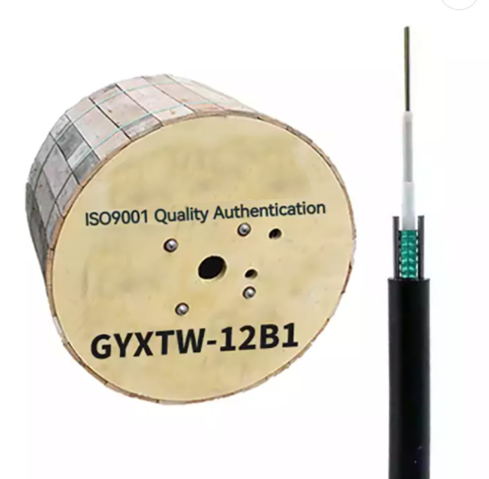 電気通信コミュニケーションのための12繊維の空中光ファイバー ケーブルGYXTW G652D/SM 1500N