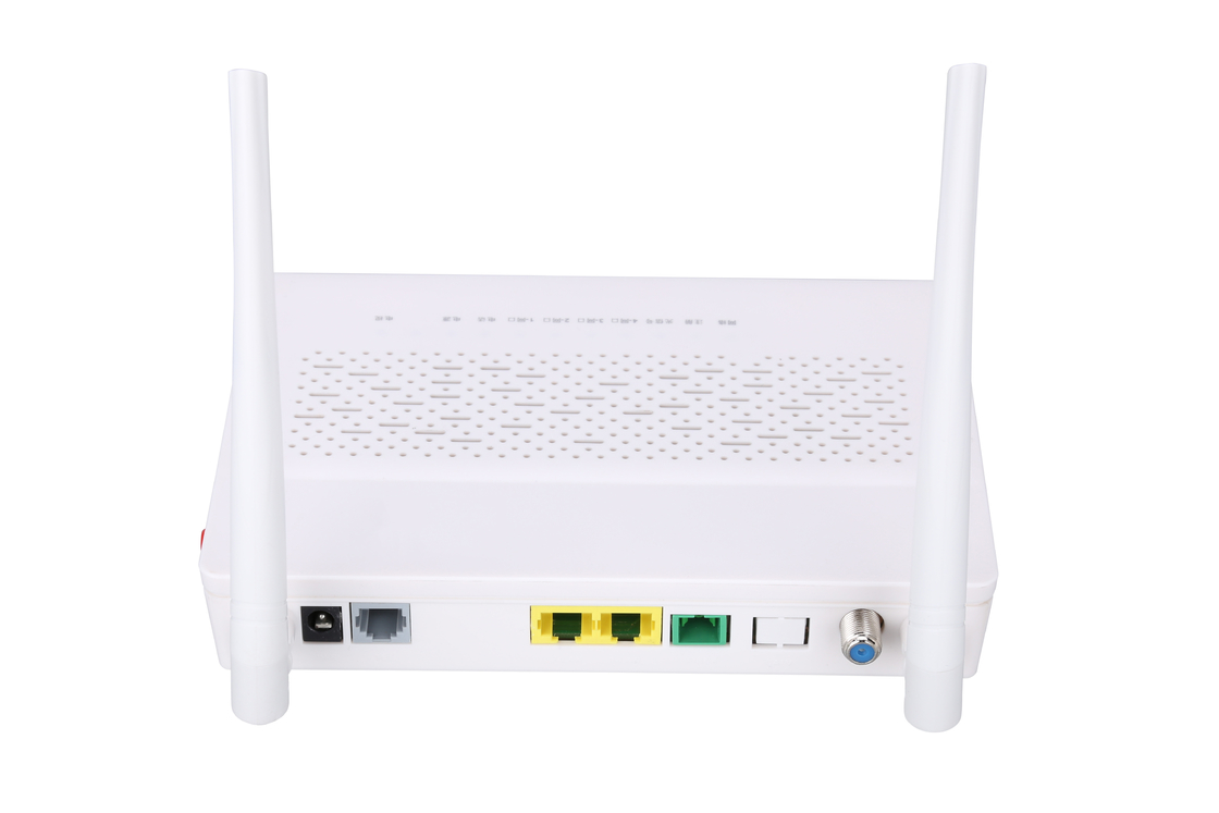 2.4GHz多機能XPON ONU 1FE 1GE WIFI鍋CATV白い色FTTH ONU ONT