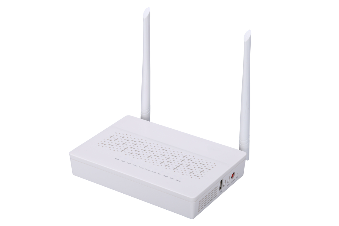 2T2RモードGPON EPON ONU 3FE 1GE WIFI鍋CATVは変復調装置繊維FTTH ONUの二倍になる