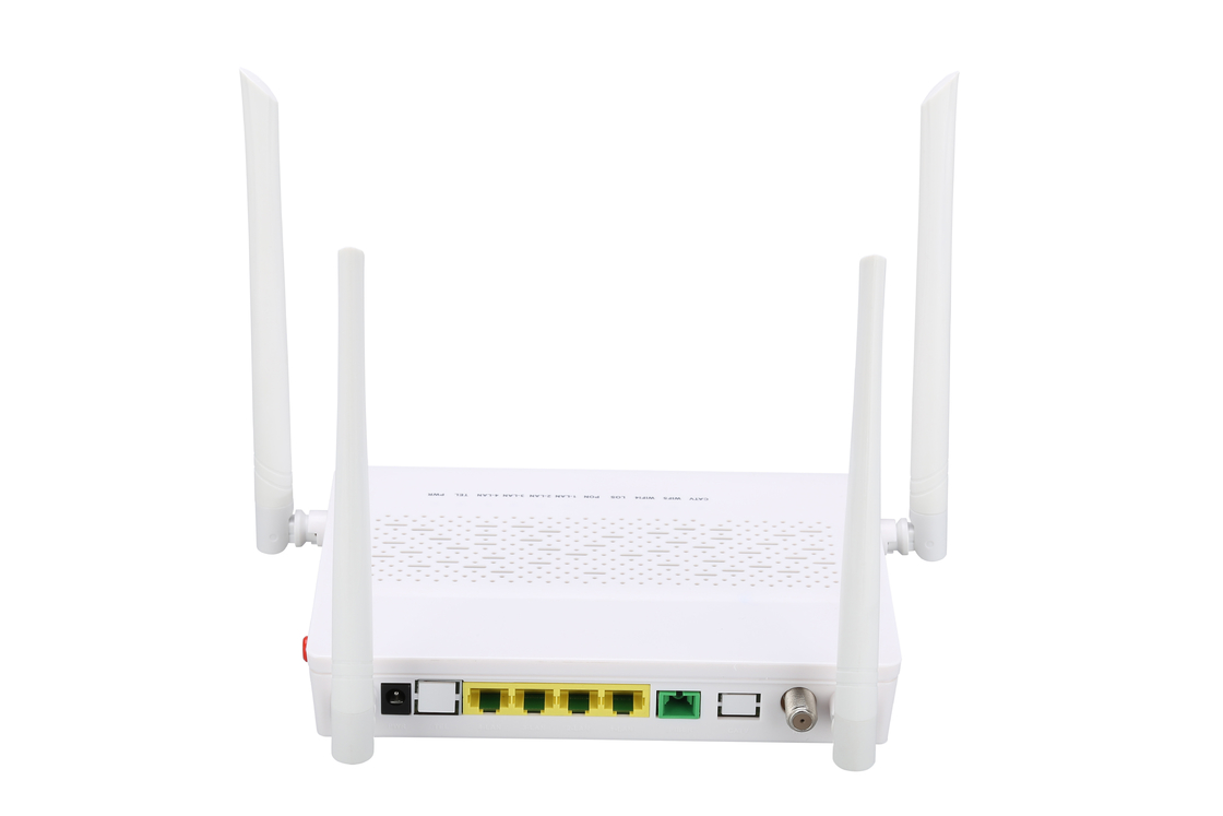 4GE 2.4G/5G WIFIの鍋CATV GPON ONUの変復調装置SCの単一モードの単一繊維