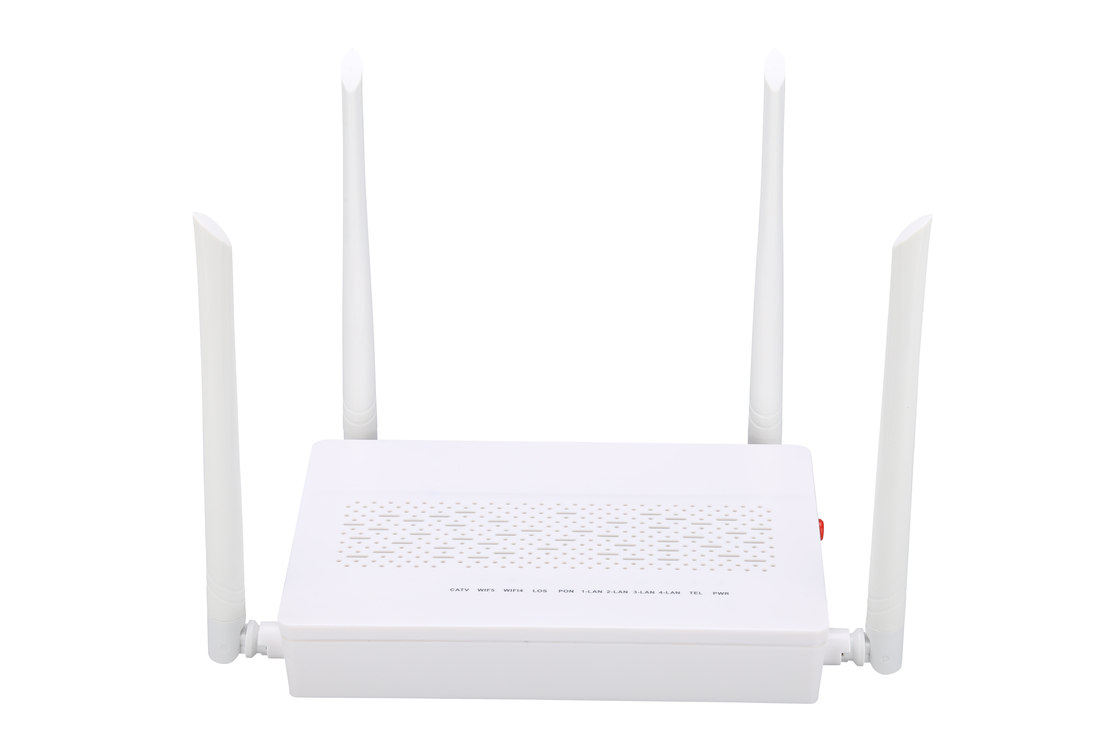 4GE 2.4G/5G WIFIの鍋CATV GPON ONUの変復調装置SCの単一モードの単一繊維