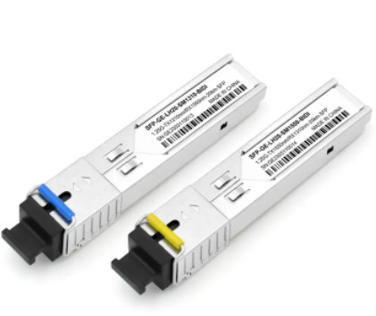 単一モードの繊維光学のトランシーバーSFP 1.25G 20km 1310/1550nm SCのコネクターBIDI