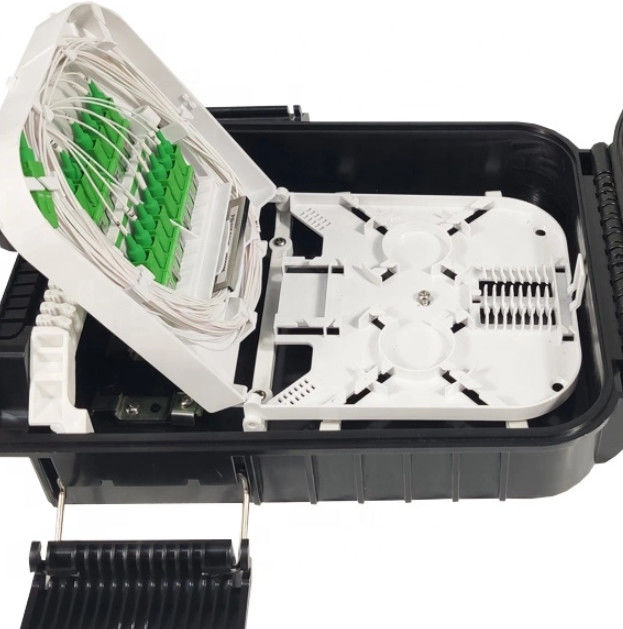 FTTH FTTB FTTXのための16中心の繊維光学の配電箱のPCのABS材料