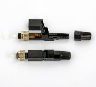 ISO FCの繊維光学のCATVのための速いコネクターの黒色