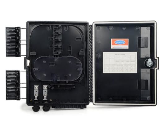 端子箱16の中心のFtth 2の入口は、のための16出口ブラック ボックスの光ファイバケーブルをドロップ・ケーブル