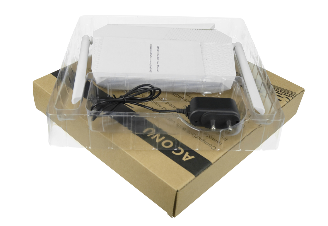 4GE AC WIFI USB XPON ONUのルーターGPONボブ20KM SC UPCのコネクター