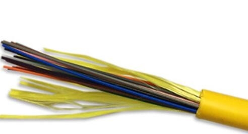ポリ塩化ビニールLSZH Fiber Distribution Cable Dia 8.5mm 24 Cores GJFJV-24B1 SM