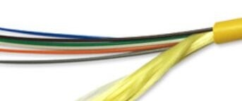 SM Soft Indoor Optical Cable OD 4.5mm GJFJV-6B1 9/125 Yellow Color 6 Core